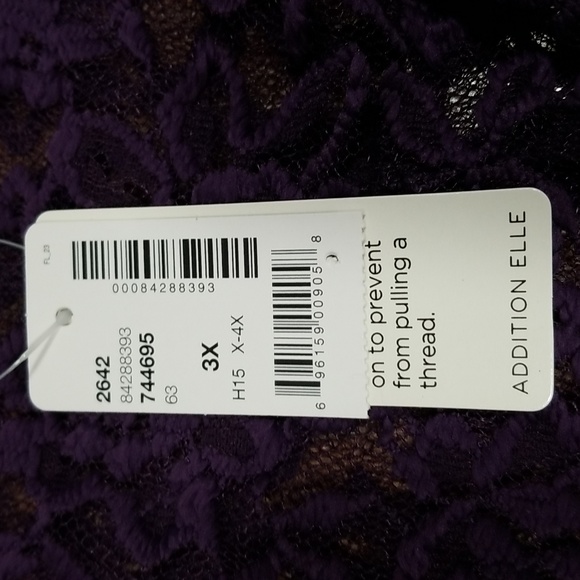 (3X) NWT Addition Elle Eyelet Contemporary Date Night Sheer Occasion Fun Dainty - Picture 4 of 14